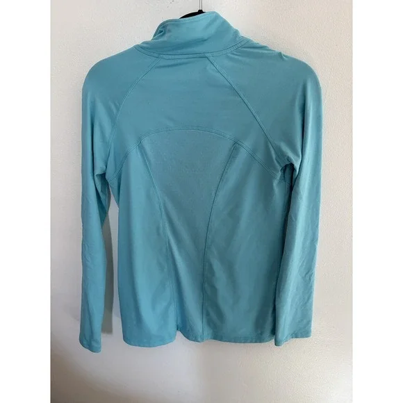 Champion C9 Duo Dry Quarter Zip Pullover Light Blue Athletic Top Womens XS - Picture 4 of 4